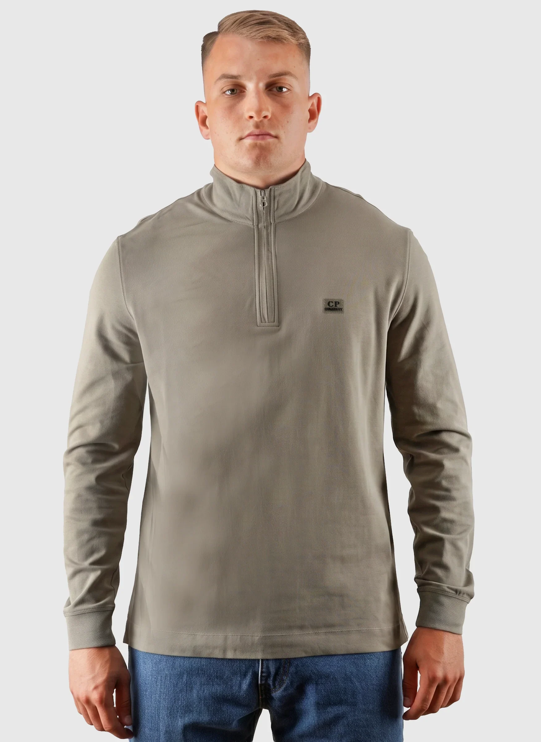 Stretch Piquet 1/2 Zip Long Sleeve Polo - Fallen Rock