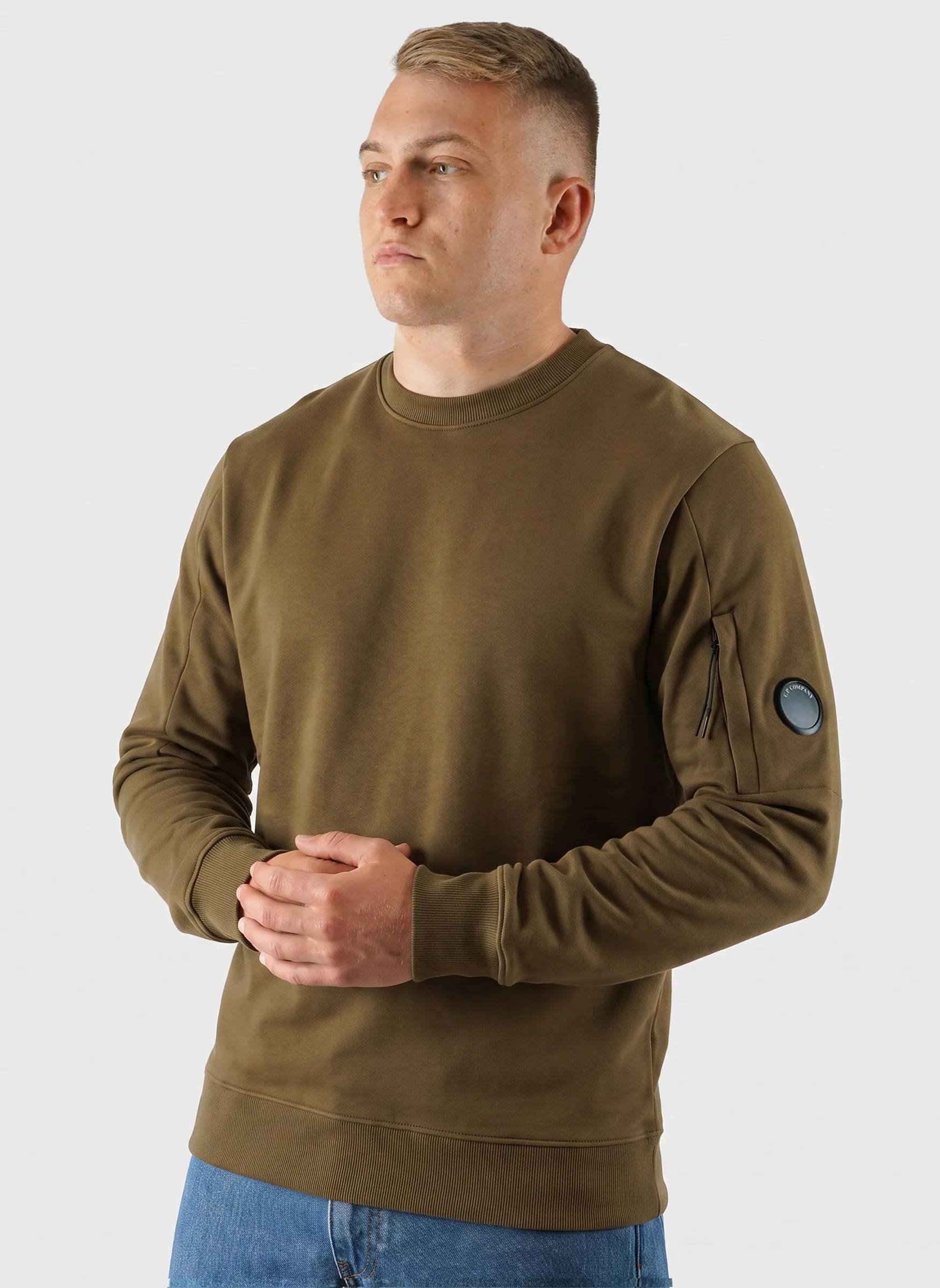 Lens Crew Neck Sweatshirt - Ivy Green