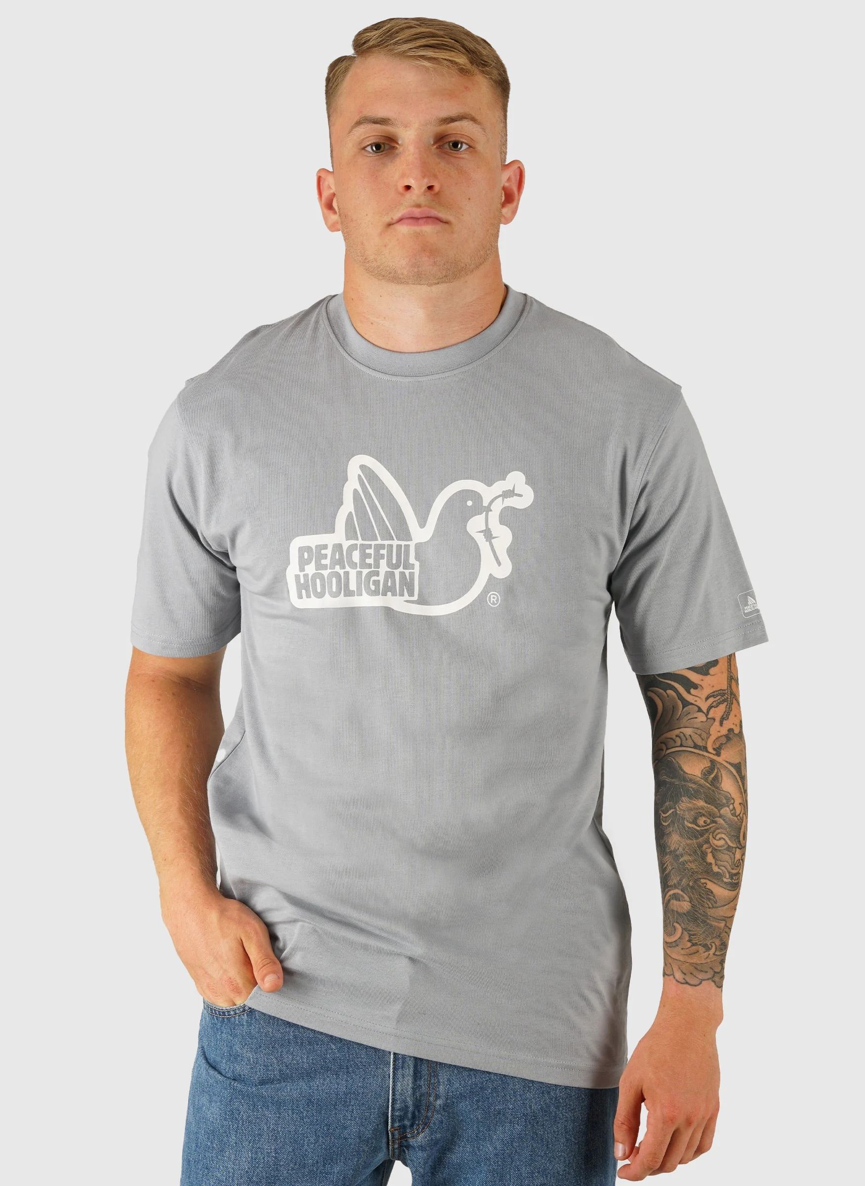 Outline Dove T-Shirt - Ice Blue