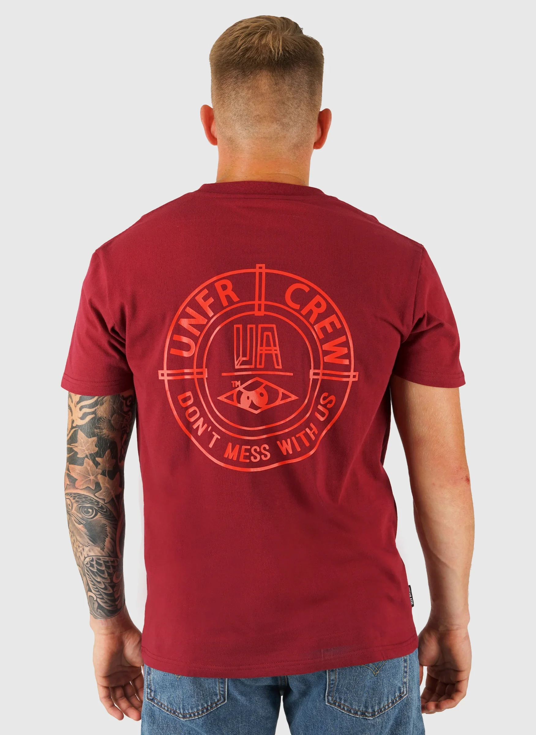 DMWU BP T-Shirt - Burgundy/Red