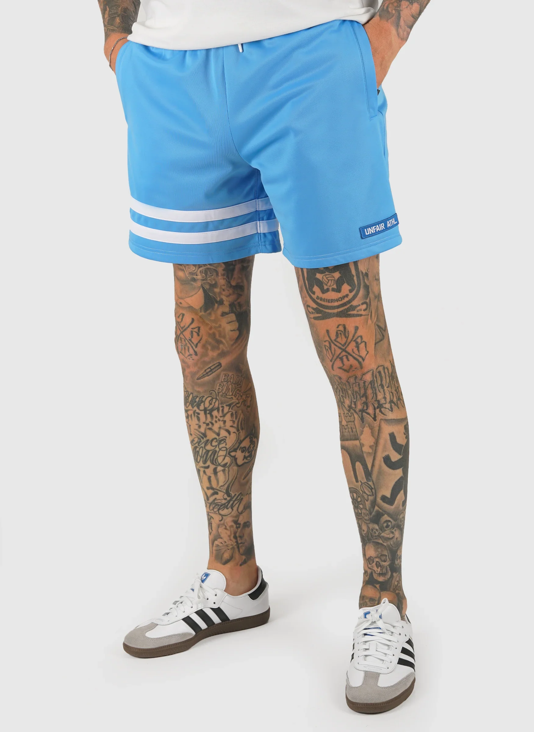 DMWU Athletic Shorts - Skyblue