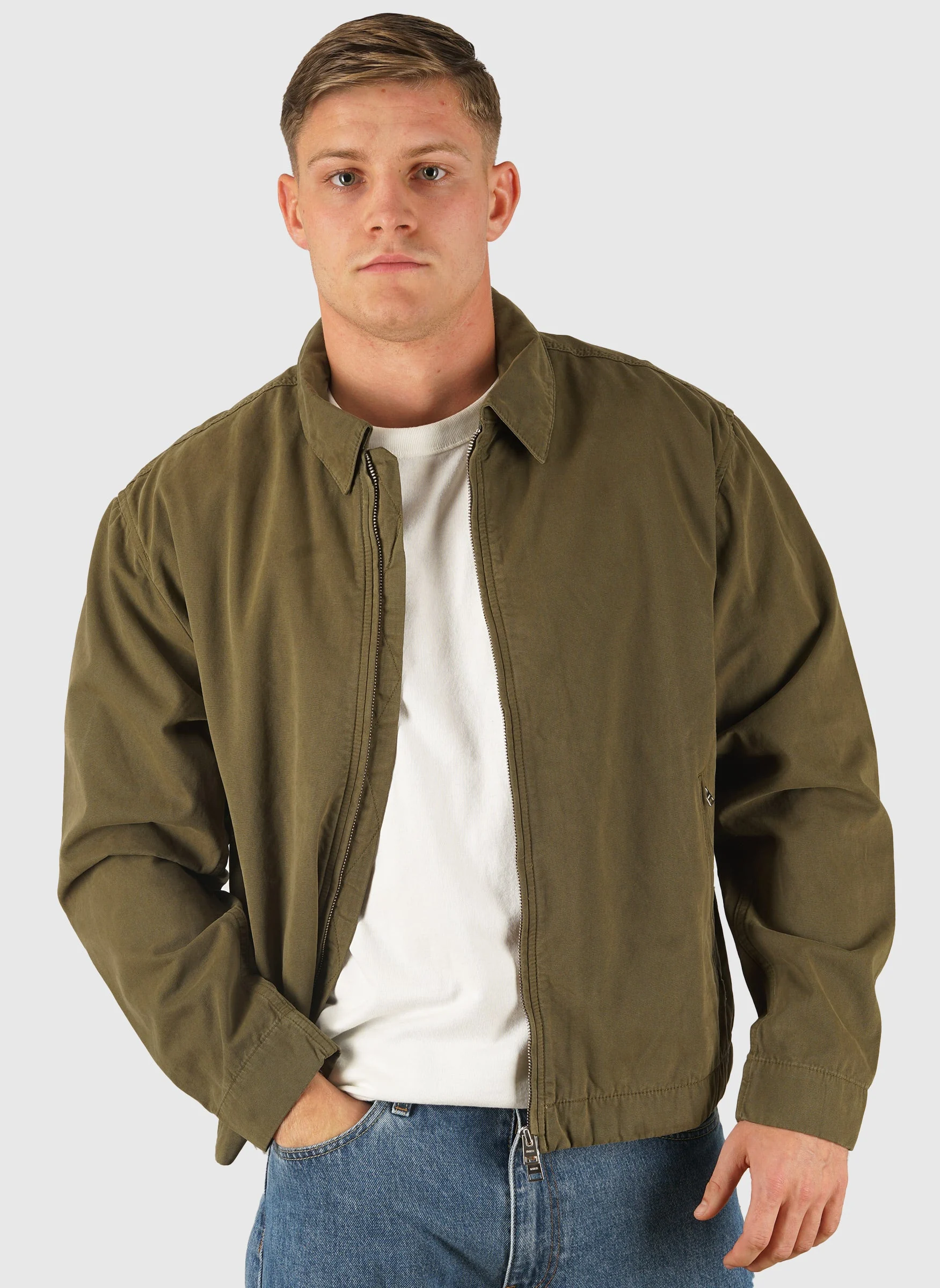 Raabjerg Canvas Jacket - Olive Night