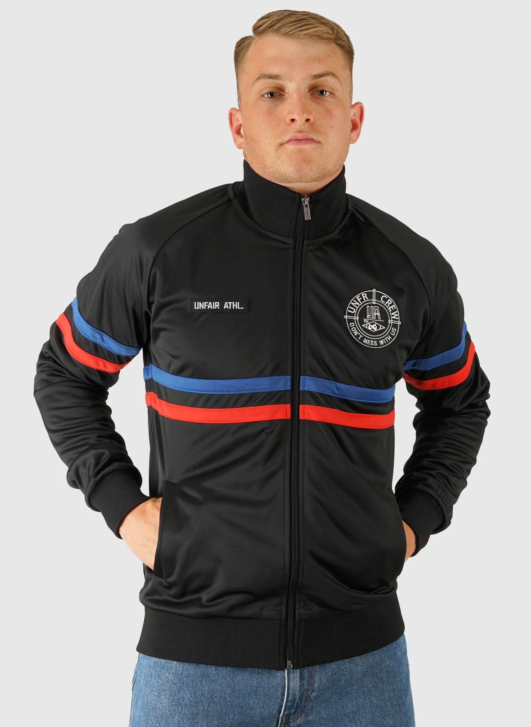 DMWU Tracktop - Black Tricolore