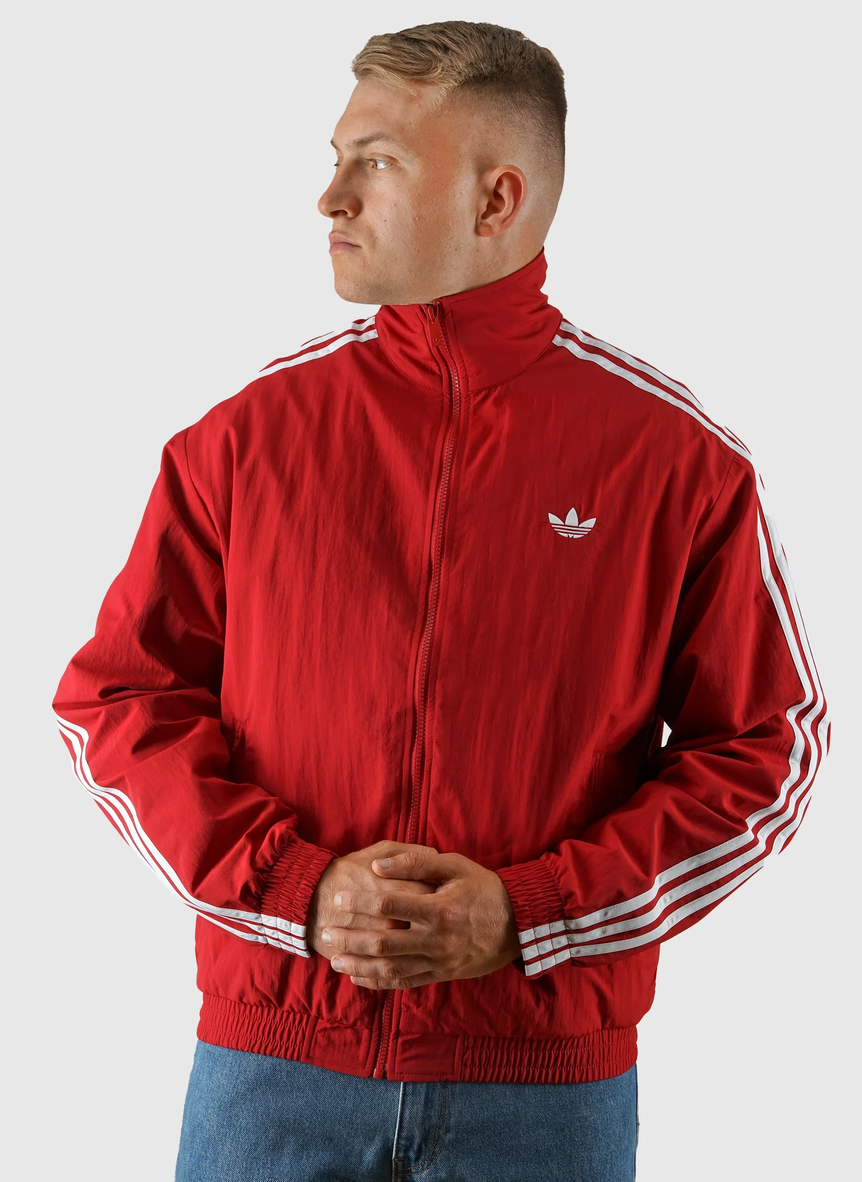Firebird Woven Tracktop - Red/White