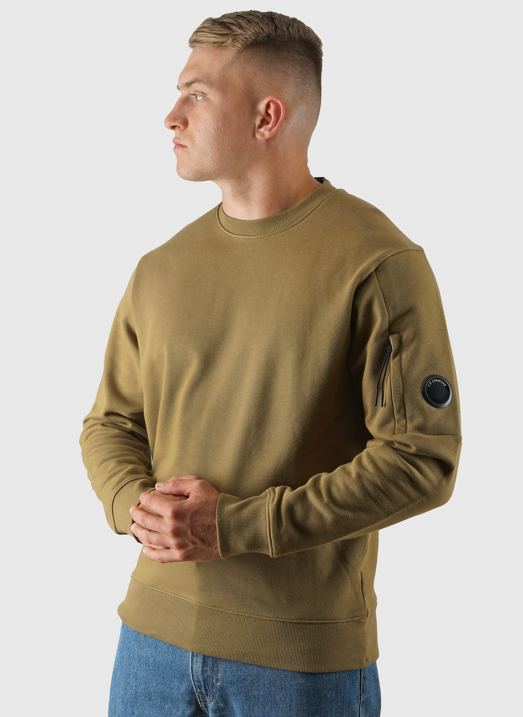 Lens Crew Neck Sweatshirt - Ermine