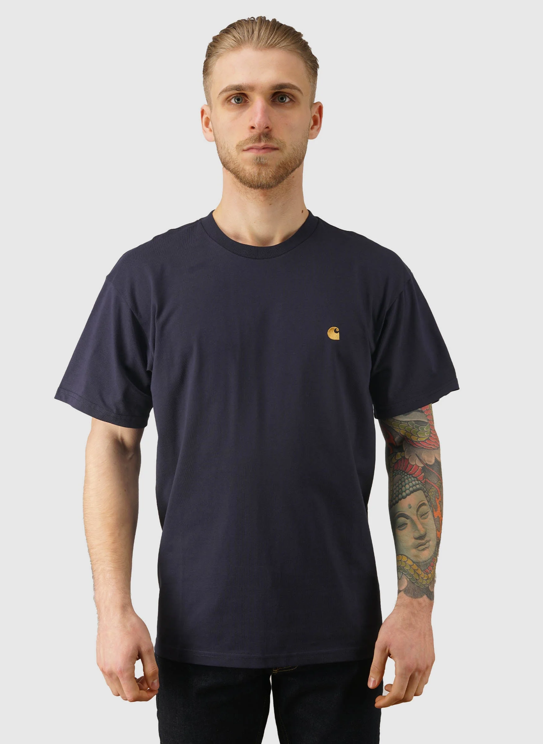 Chase T-Shirt - Dark Navy/Gold