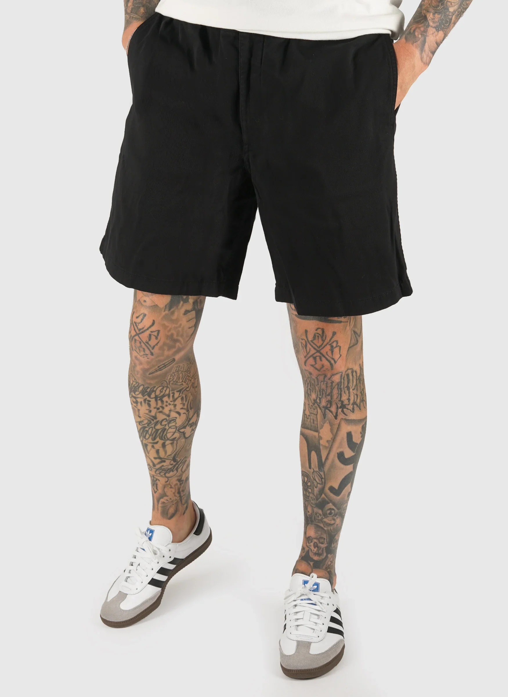 Trysil Regular Organic Stretch Twill Short - Black