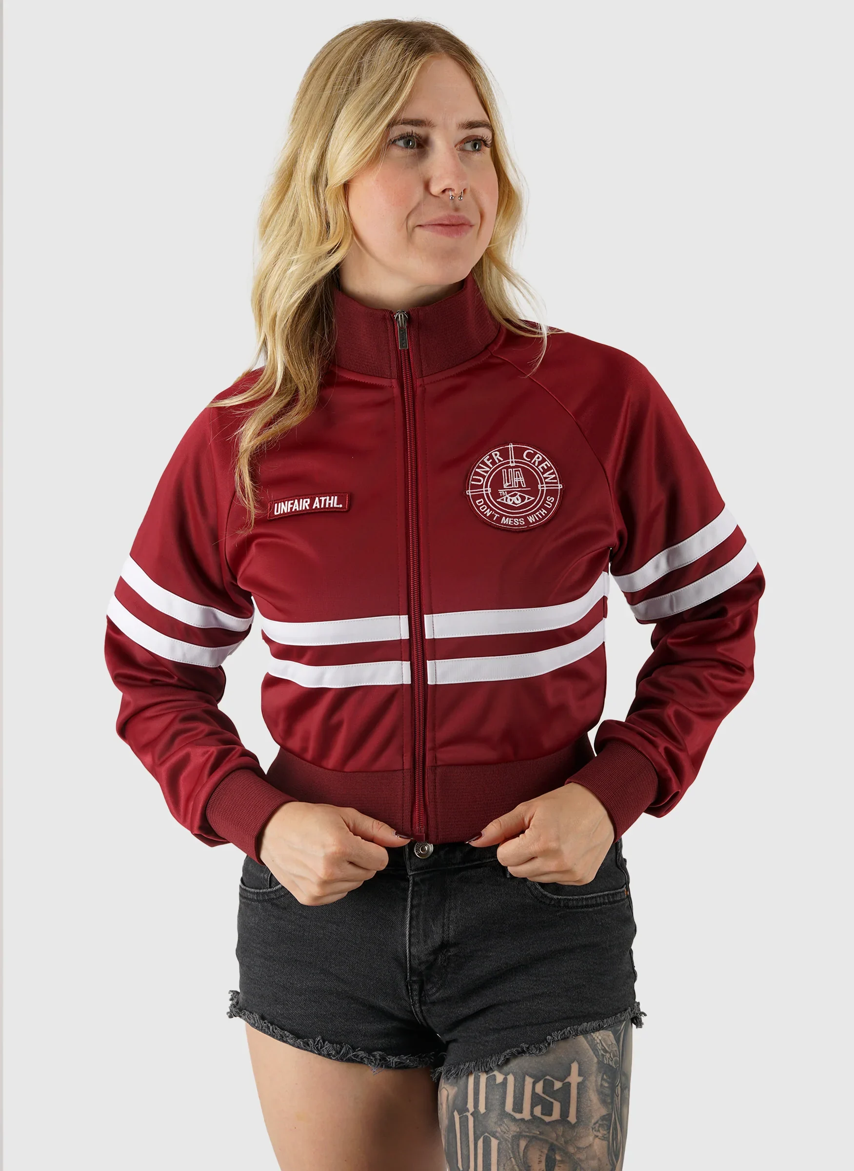 DMWU Womens Tracktop - Burgundy