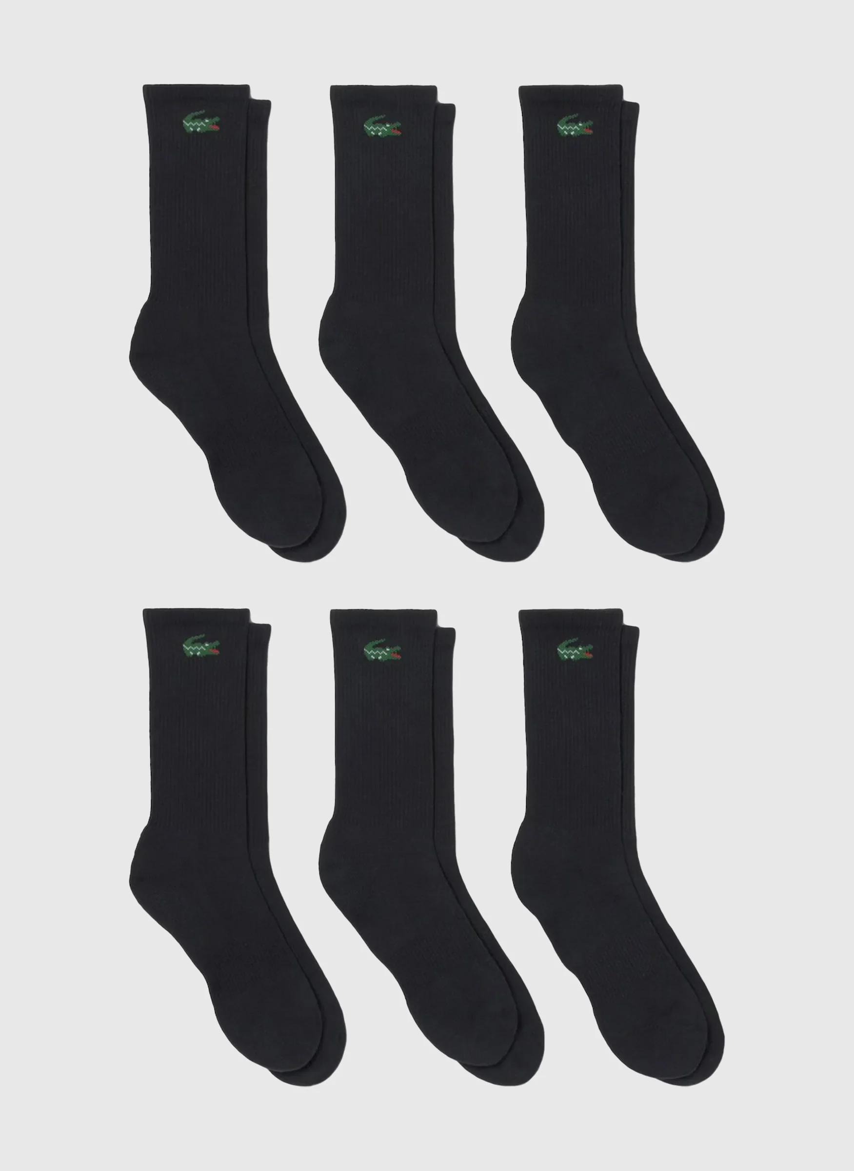 Crew Socks 6er-Pack - Black