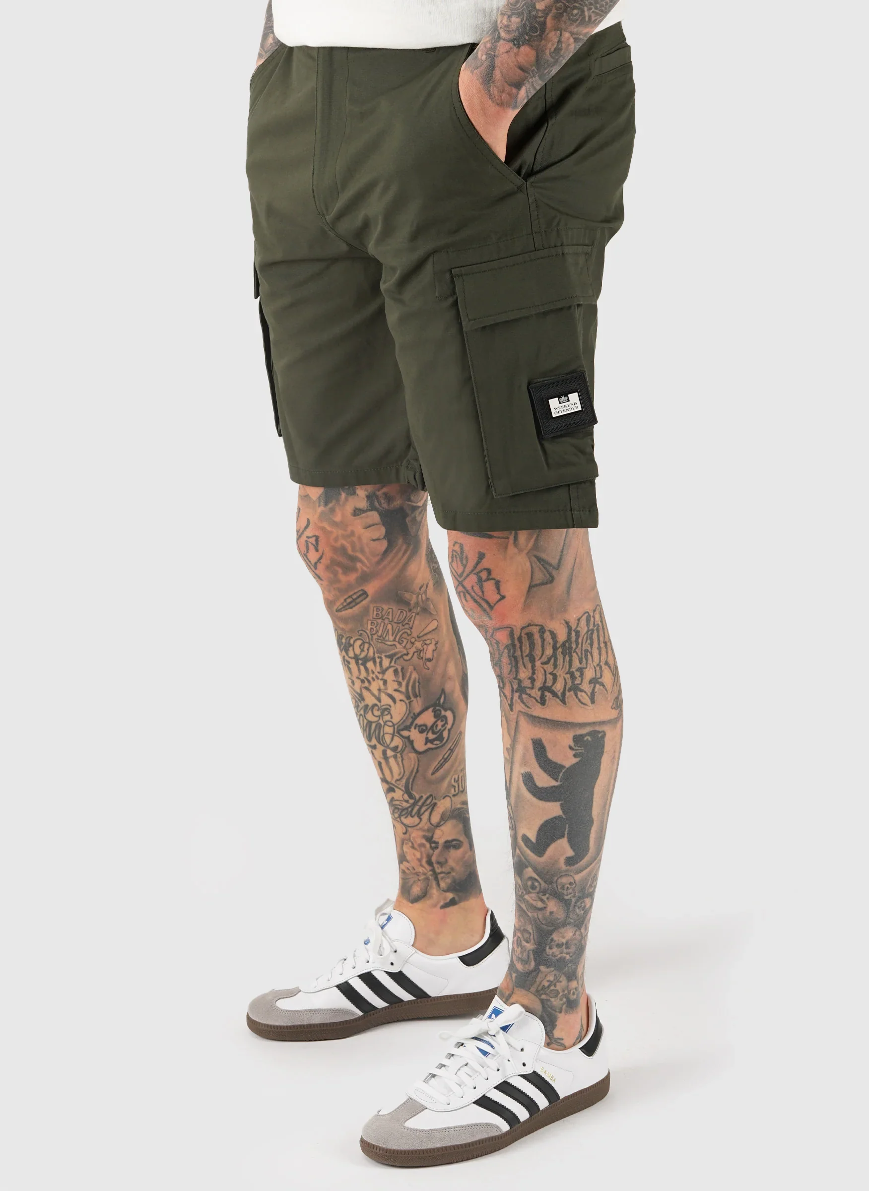 Mascia Cargo Short - Dark Green
