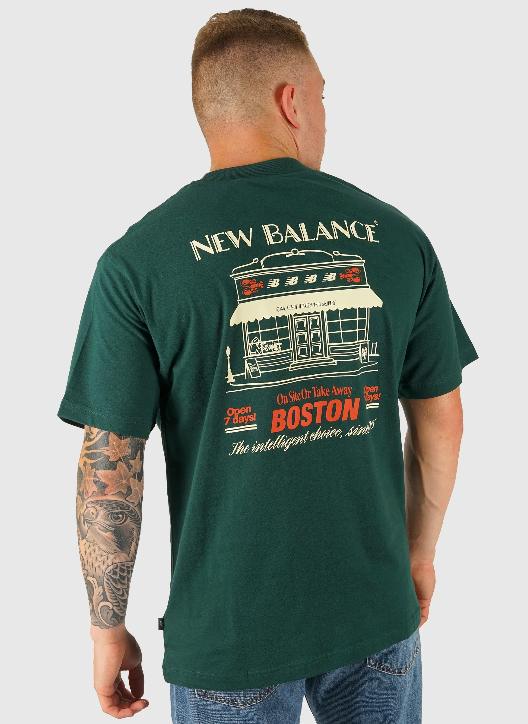 Grab a Bite Boston T-Shirt -  Nordic Green