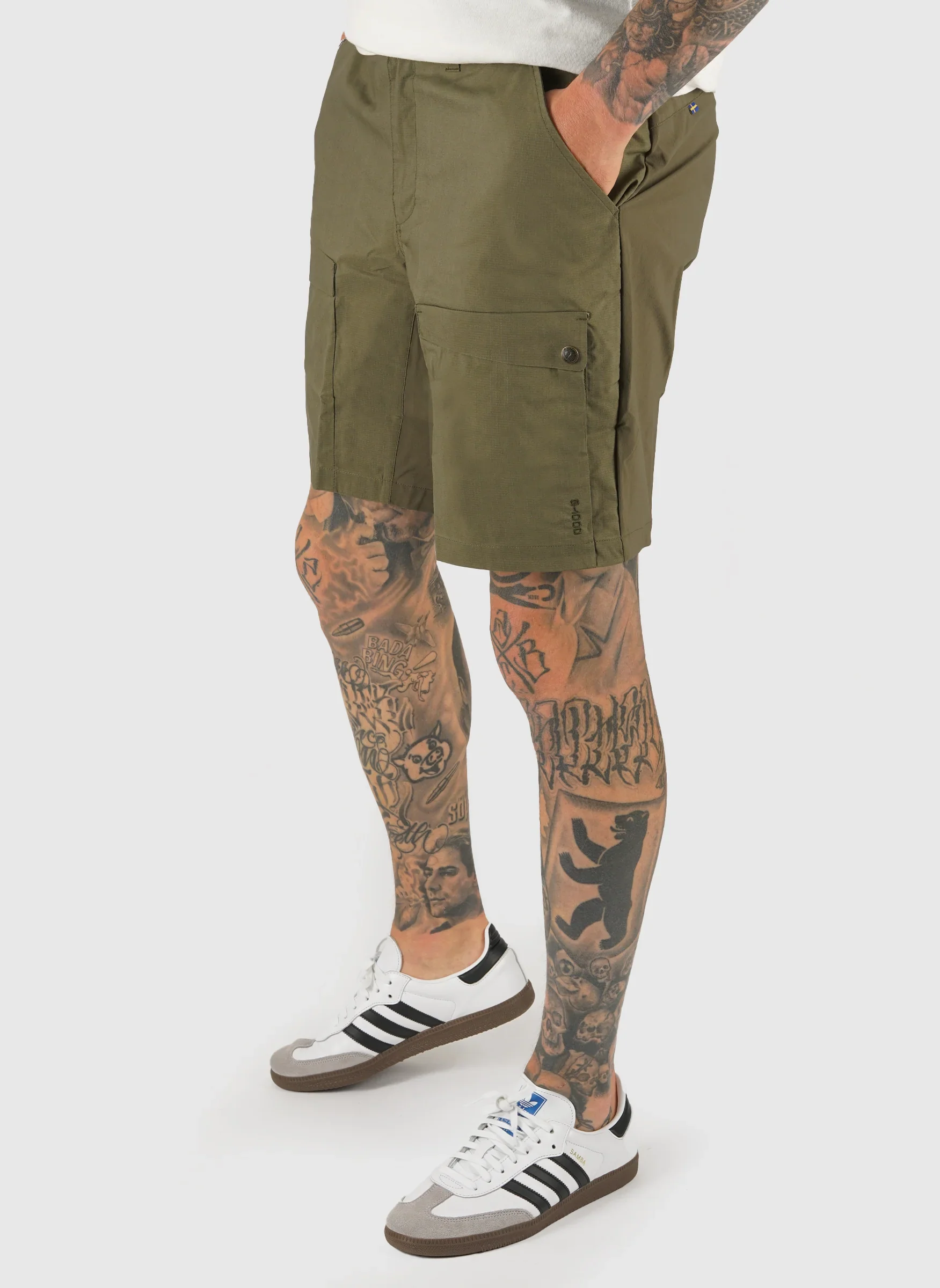 Abisko Hybrid Trail Shorts - Laurel Green