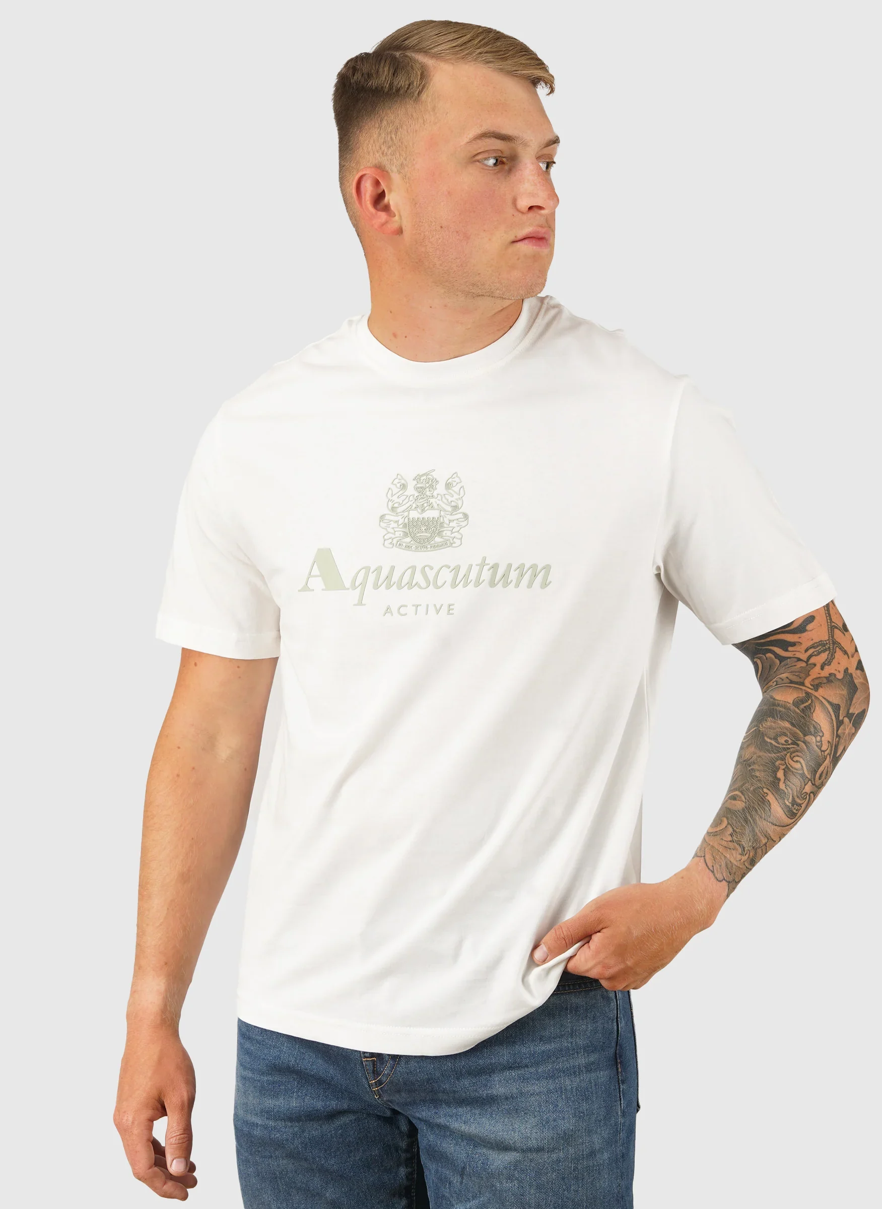 Big Logo T-Shirt - Old White