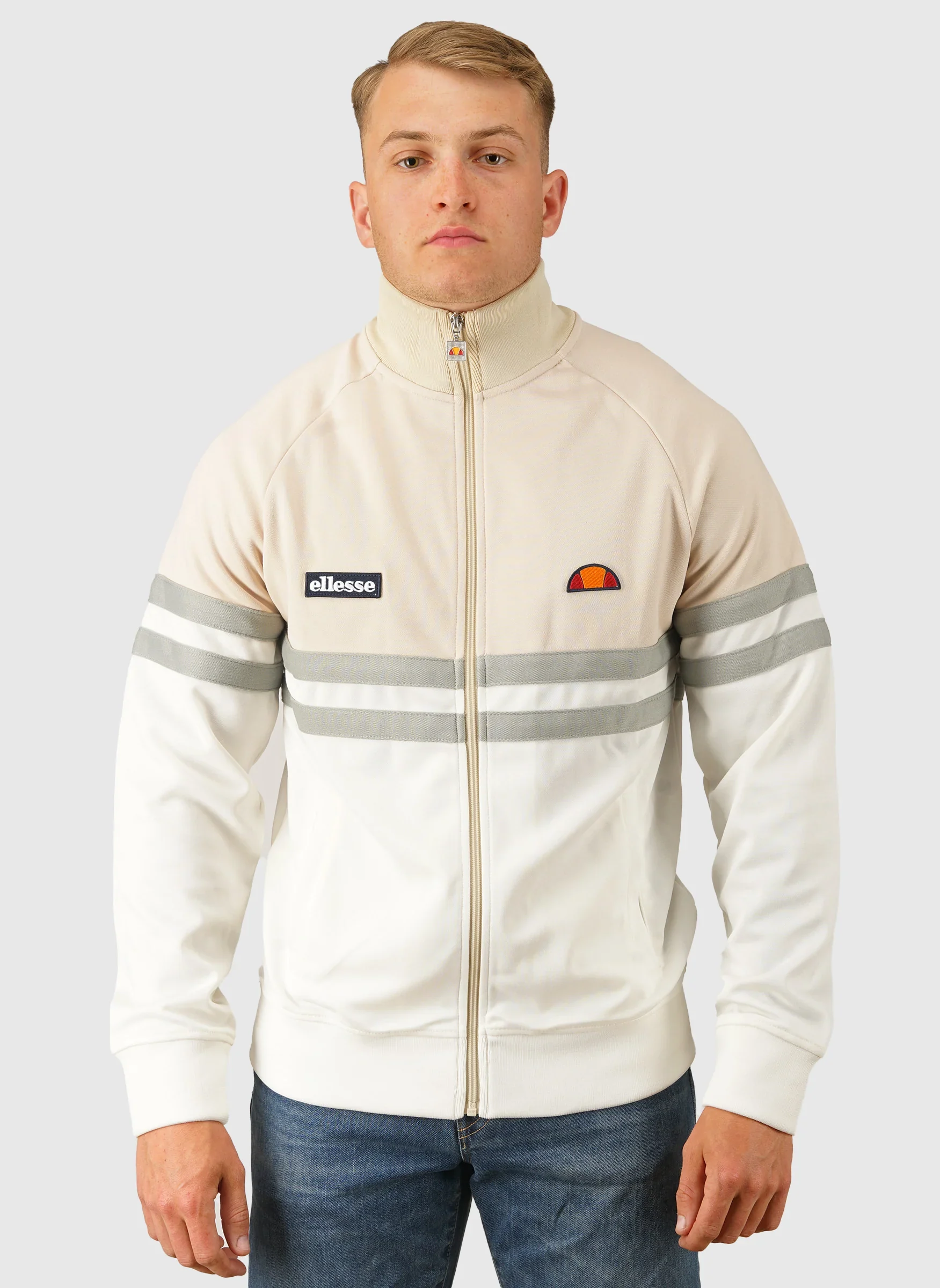 Rimini Tracktop - Off White/Stone