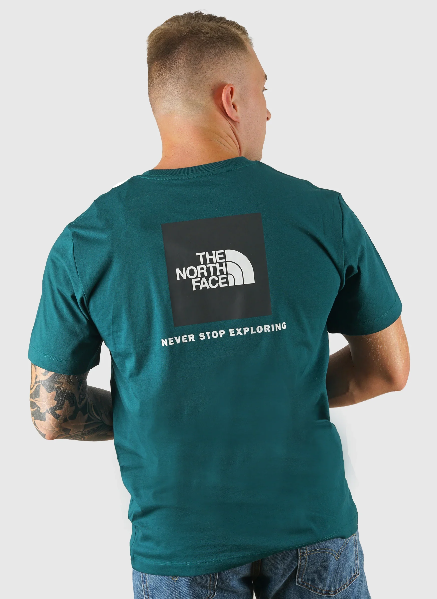 Evolution Box T-Shirt - Pacific Teal