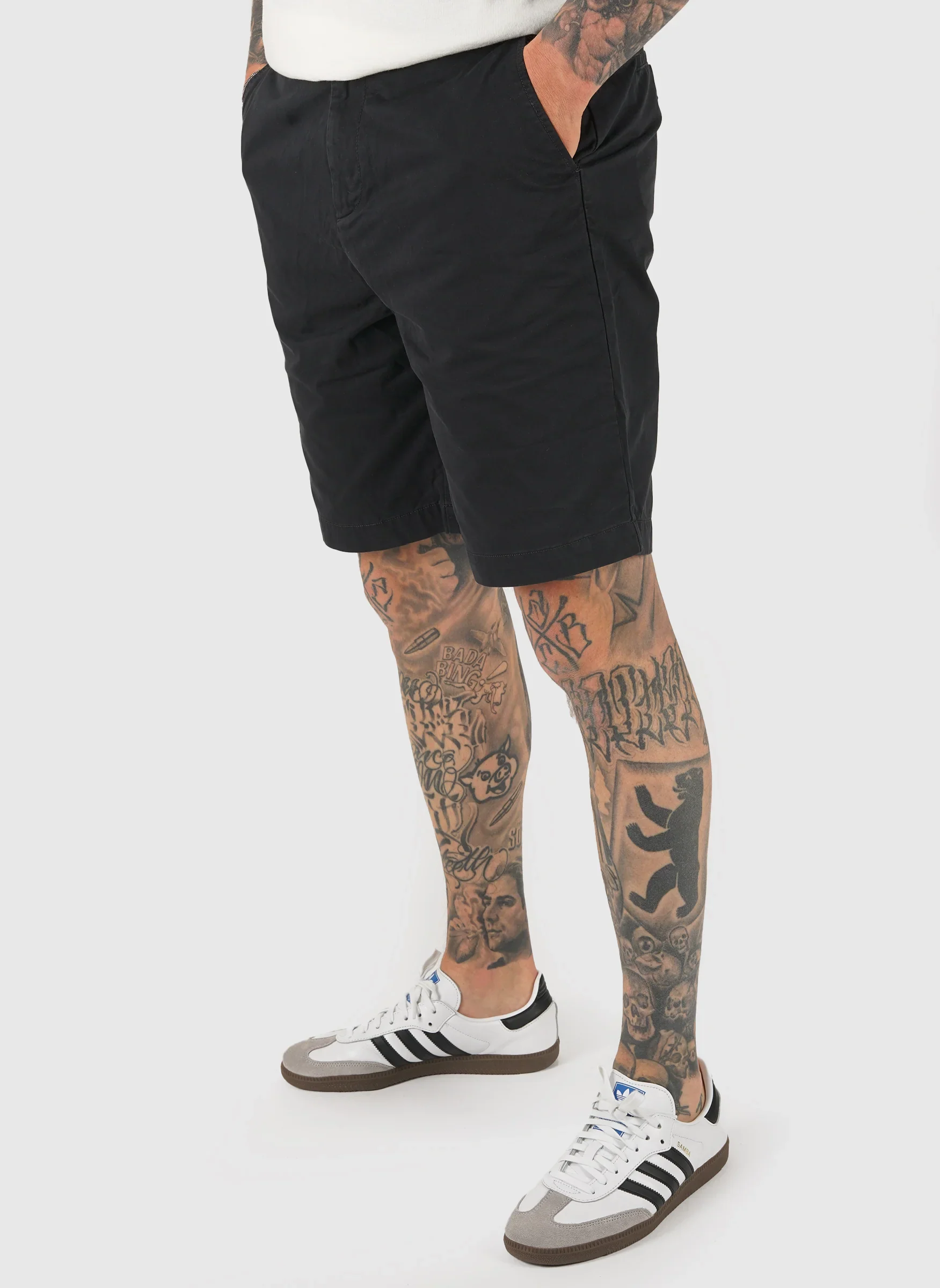 Chino Short - Jet Black