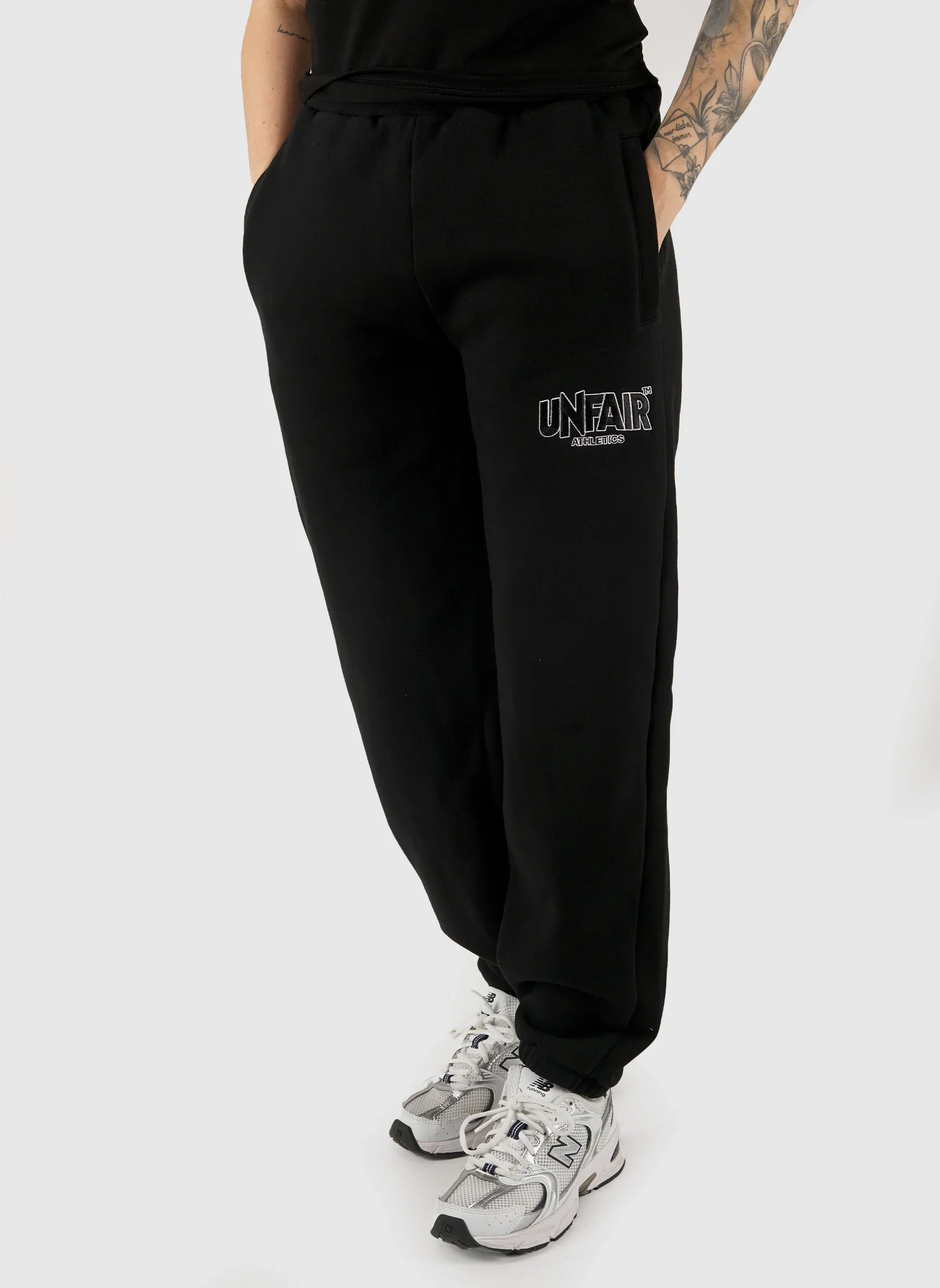 Classic Label Womens Sweatpants - Black