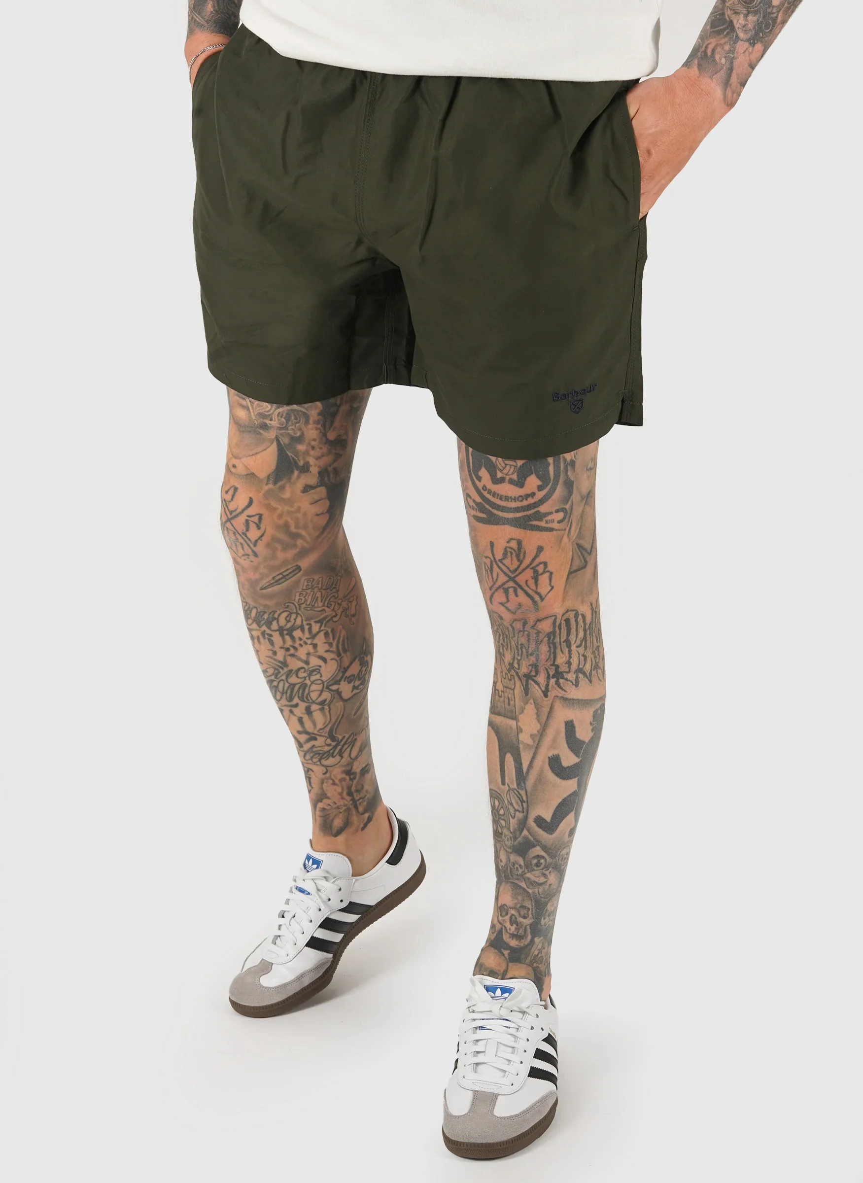 Barbour Water Reactive Tartan Short - Olive