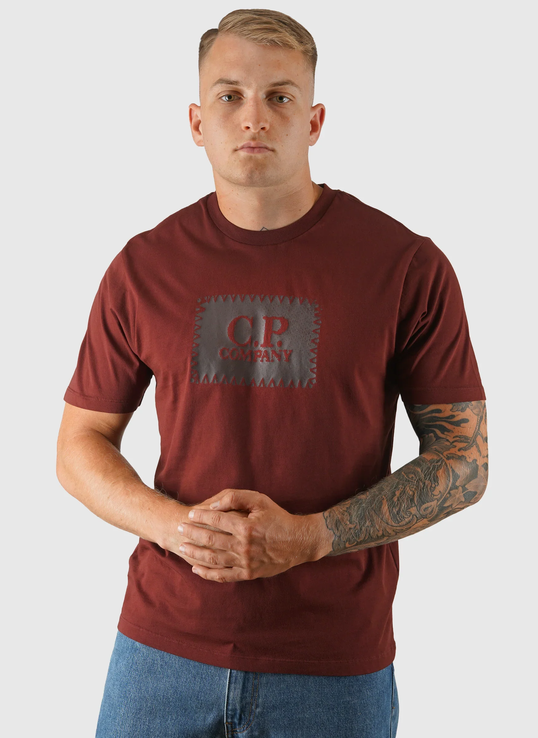 Jersey Label T-Shirt - Andorra Red