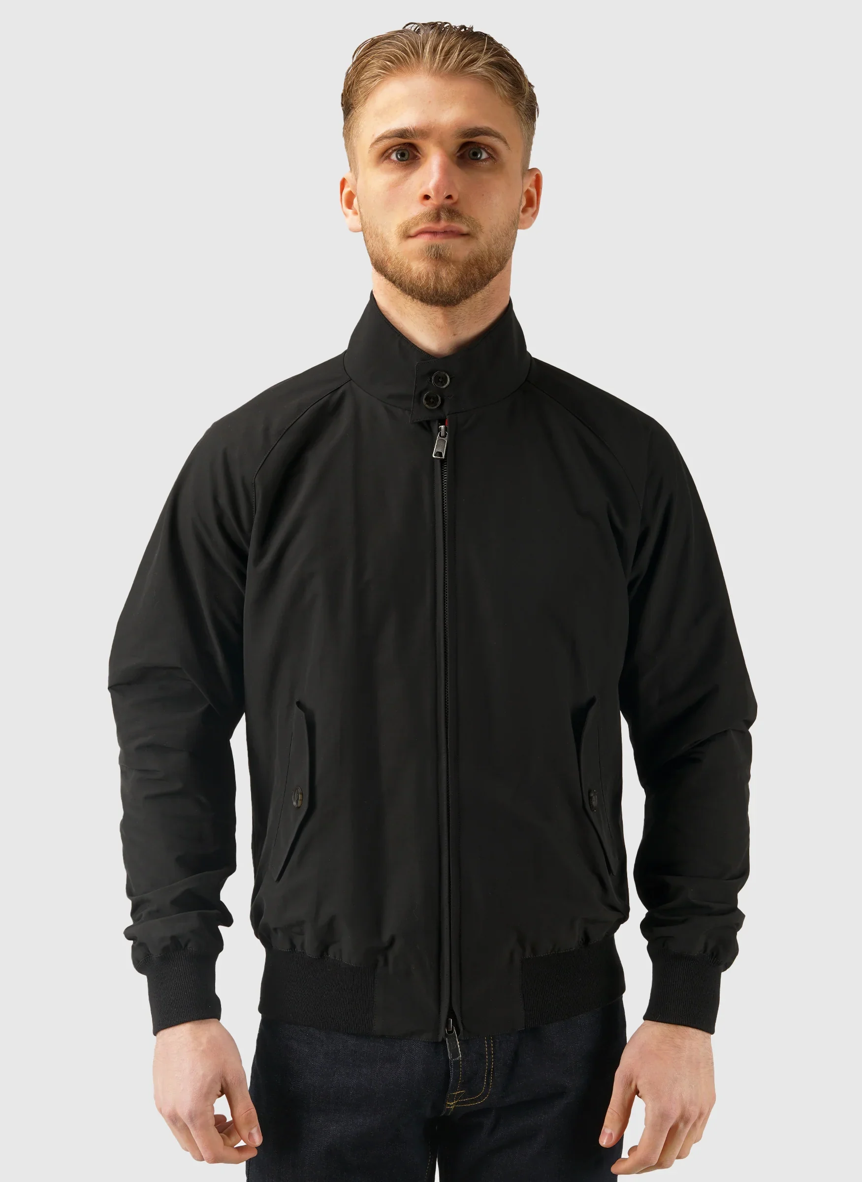 G9 Classic Harrington Jacket - Black