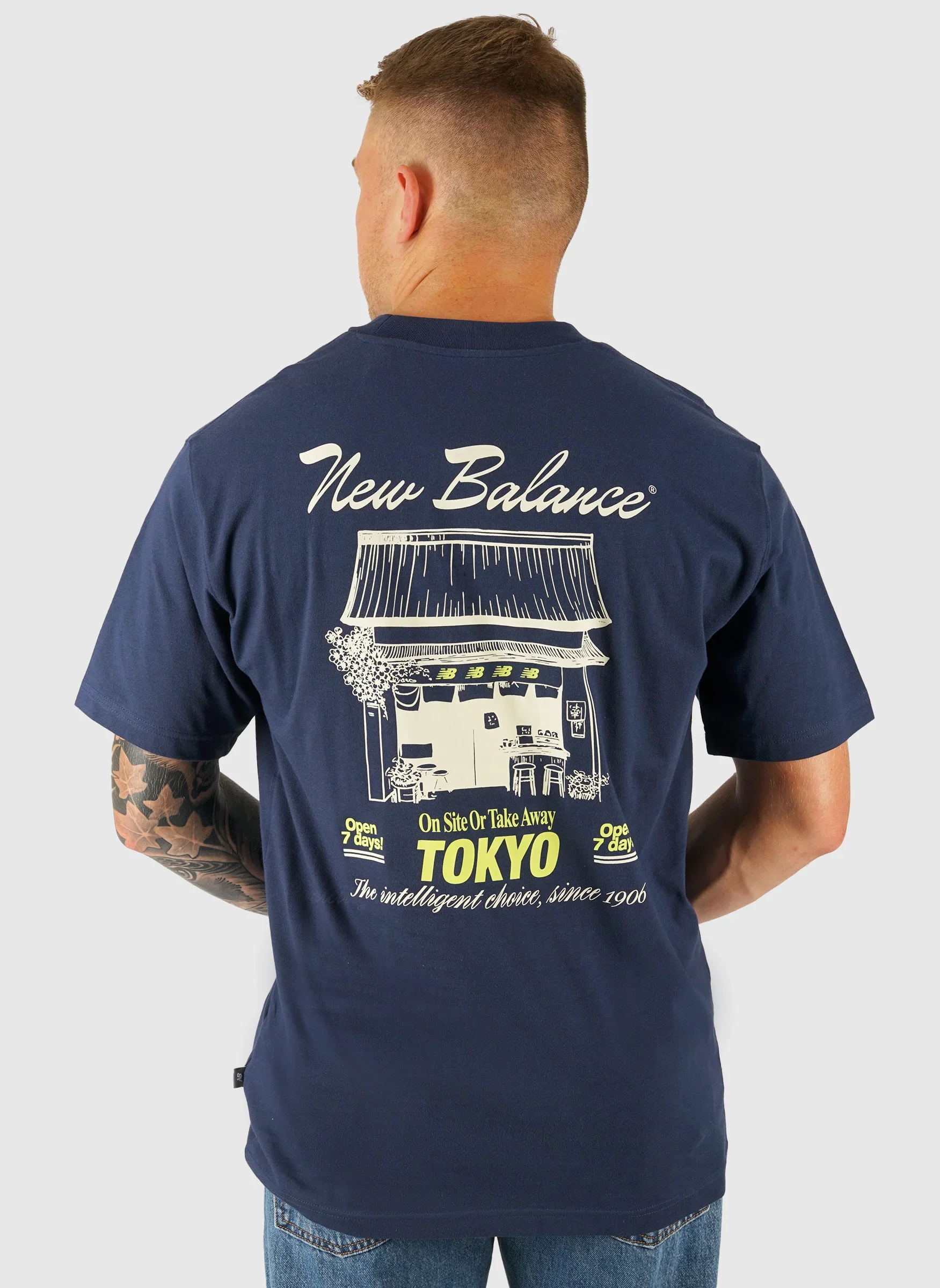 Grab a Bite Tokyo T-Shirt - Navy